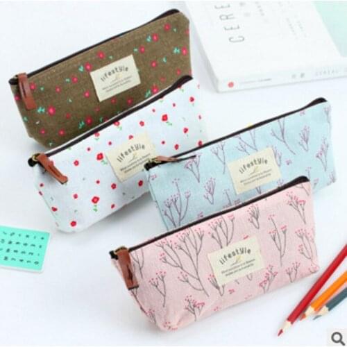 Stationery Canvas Cosmetic Bag Makeup Bag Purse Pouch Zipper Pen Pencil Case Makeup Bag Purse Pouch Zipper Pen Pencil Case