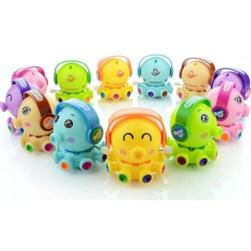 Cute Octopus Action Figures Clockwork Toys for Children Chrismas Gift Rotation Wind Up Cartoon Toy Cute Educational Toy