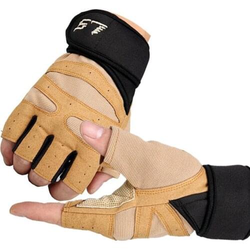 Gym Gloves Fitness Paintball Airsoft Outdoor Sports Combat Bicycle Fingerless Carbon Knuckle Half Finger Gloves Weight Lifting