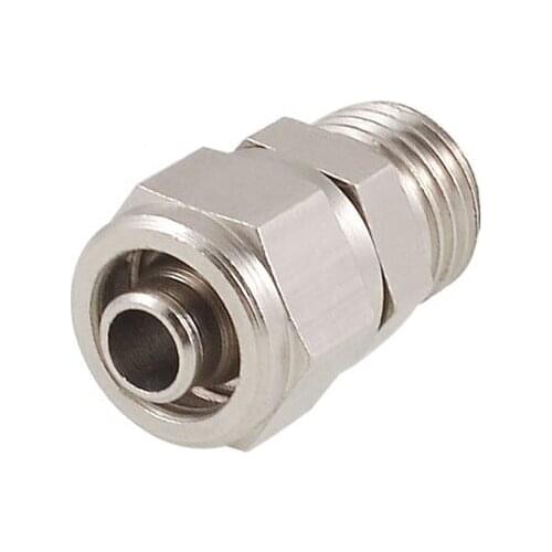 0.51" x 0.28" Pneumatic Air Hose Fast Coupler Connector Silver Tone