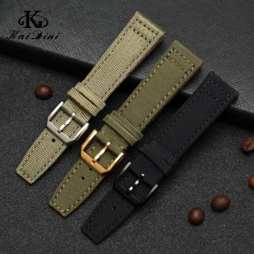Nylon canvas watch Brand Nato Strap Canvas Nylon Watchbands 20mm 21mm 22mm Black Green High Qualiyt watch strap with accessories