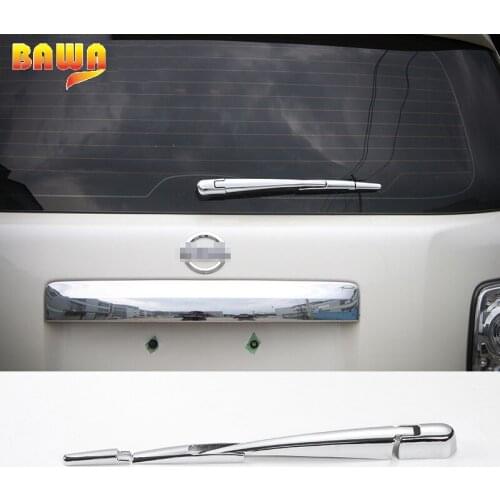HANGUP ABS Car Exterior Rear Rain Windowscreen Windshield Wiper Blade Decorative Cover For Nissan Patrol 2017 Up Car Styling