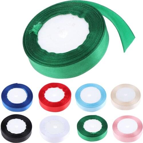 2cm 22.5m Silk Satin Ribbon DIY Wedding Party Decoration Gift Wrapping