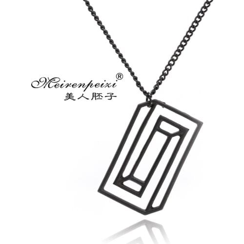 Special Jewelry Science Charm Optical Illusion Pieces Chemistry Molecule Necklace Dopamine Pendants Necklaces Jewelry for Women