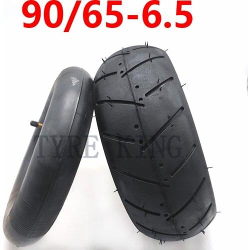 High Quality 90/65-6.5 Front Tire 110/50-6.5 Rear Tyre Inner Tube Bent Valve Fits 49cc Mini Dirt Bike E Scooter Mini Motor