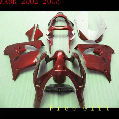 High quality 100% brand new fairing kit fit for Ninja ZX9R 2000-2003 2001 2002 Ninja ZX9R 00 01 02 03 RED