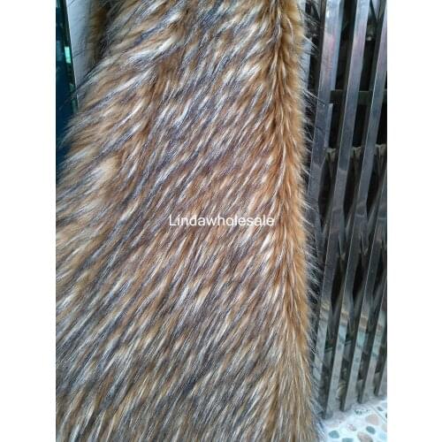 High-grade Mixed color plush fabric counter decoration clothing collar collard fur,160cm*45cm/pcs