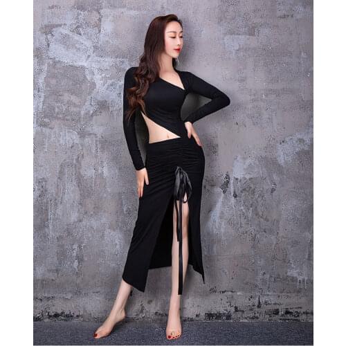 Belly Dance Dress Long Skirt Practice Clothing Oriental Dance Female Adult Elegant Performance Clothes Women belly dance dress