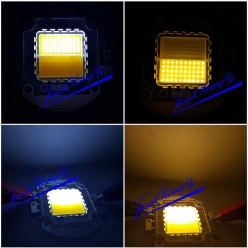 100W Double Color warm white + cool white 30-36V 3A High Power LED Light lamp New
