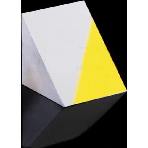 20x20x20mm Optical Glass Triangular Lsosceles K9 Prism With Reflecting Film