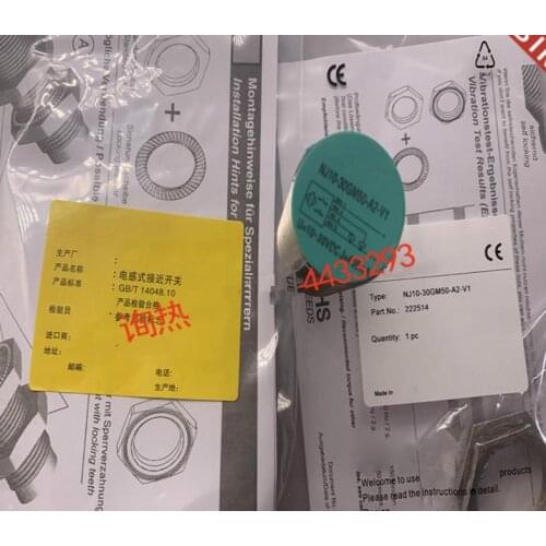 3pcs New High quality PEPPERL+FUCHS Proximity switch NJ10-30GM50-A2-V1