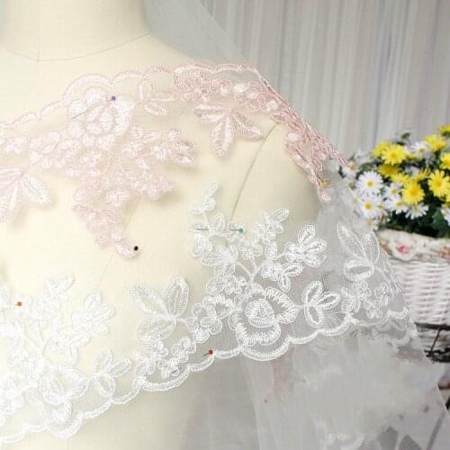 6Yard/Lot Multi-color car bone lace trim accessories Handmade DIY material wedding dress cheongsam embroidery lace clothes cloth