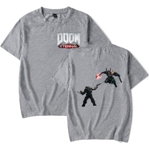Aikooki New Fashion Doom Eternal T-shirt Men/women Casual Round Neck Loose T-shirt T-shirts Tees Print Summer Men Piece Short