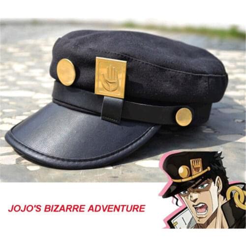 Anime JoJos Bizarre Adventure Jotaro Kujo Joseph Army Military JOJO Hat Cosplay Costumes Animation Free shipping
