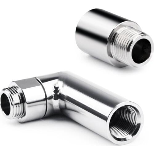 Areyourshop Car O2 Oxygen Sensor Extender Extension Spacer M18X1.5 02 Bung Adapter Kit 90 Degree Car Auto Accessories