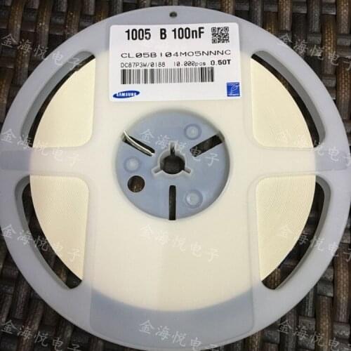 CL05B104MO5NNNC CAP CER 0402 100nF 104M ±20% 16V X7R Ceramic Capacitor 10000pcs Ceramic Capacitor