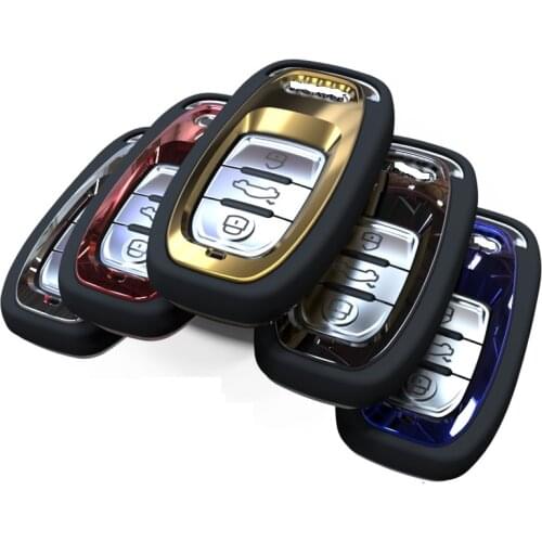 Fob key chain holder car key case cover for Audi B6 B7 B8 A4 A5 A6 A7 A8 Q5 Q7 R8 TT S5 S6 S7 S8 SQ5 RS5 protect shell bag