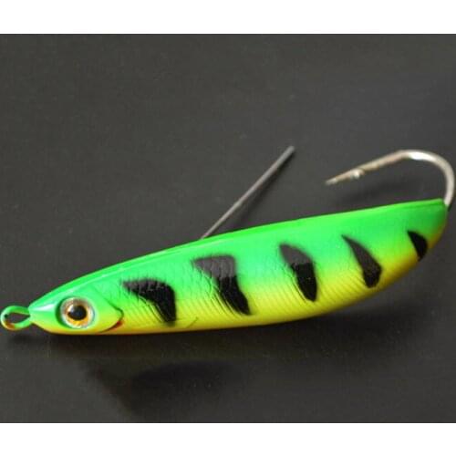75mm/20g Artificial Single Hook High Quality Fishing Lure Hard Bait 3D Eyes Anti-Corrosion Freshwater Metal Fishing Bait