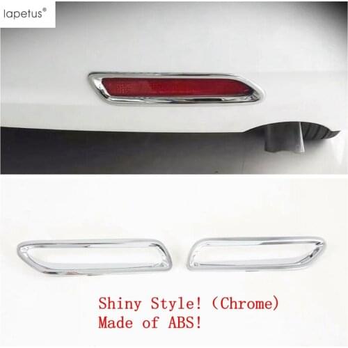 Lapetus Rear Bumper Fog Lights Lamps Cover Trims Fit For Toyota Sienna XL30 2011 - 2020 Chrome ABS Exterior Refit Kit Decoration