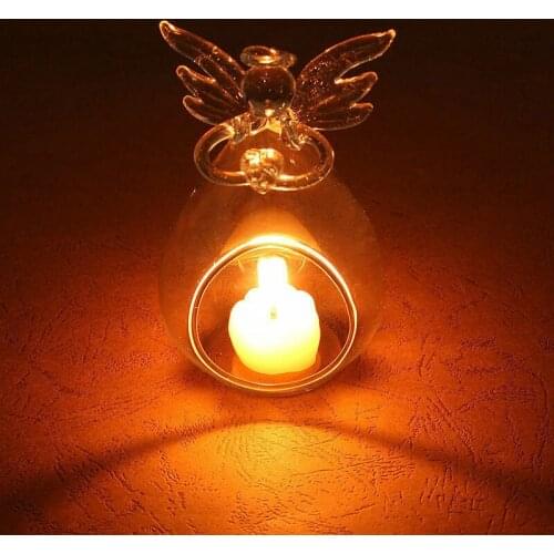 Fashion Glass Candle Holder Crystal Glass Round Candle Tea Light Holder Candlestick Party Home Decor