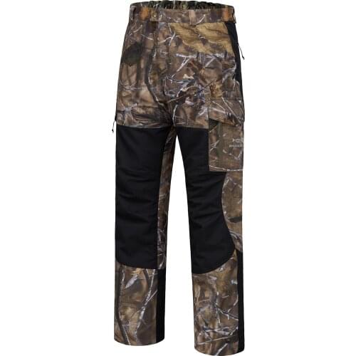 Bassdash Splice Men’s Waterproof Breathable Hunting Pants Ripstop Camo Fishing Rain Pant