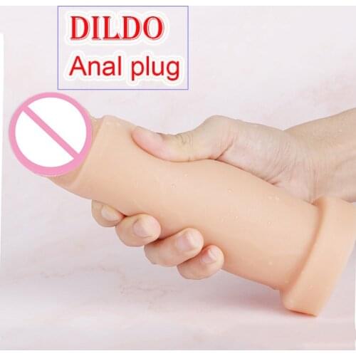 Soft Long Anal Plug Dildo Huge Butt Plug With Suction Cup Adult Erotic Sex Toys for Woman Men Prostate Massgae Big Anus Dilator