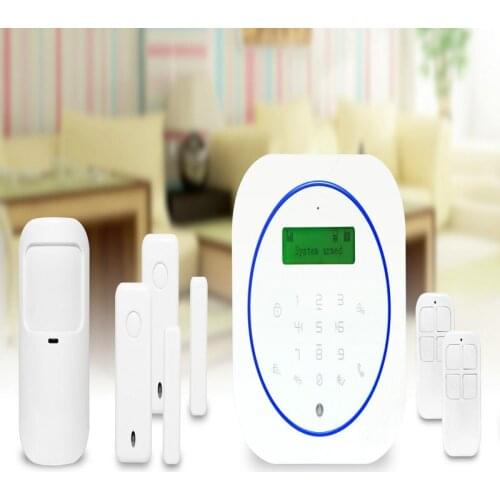 Free ShippingNewest GSM Alarm System Security Home Touch Keyboard Support LCD Menu Temperature scope Alarm & Two-way door Detect