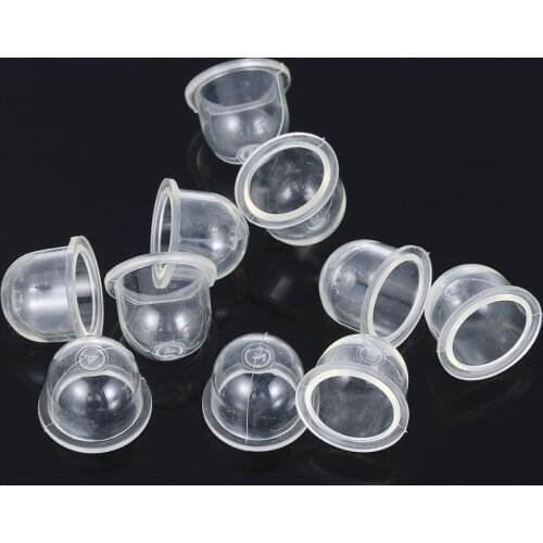 10PCS New White PVC Fuel Pump Carburetor Primer Bulb for Chainsaws Trimmer Brushcutter Clear Automobiles Accessories