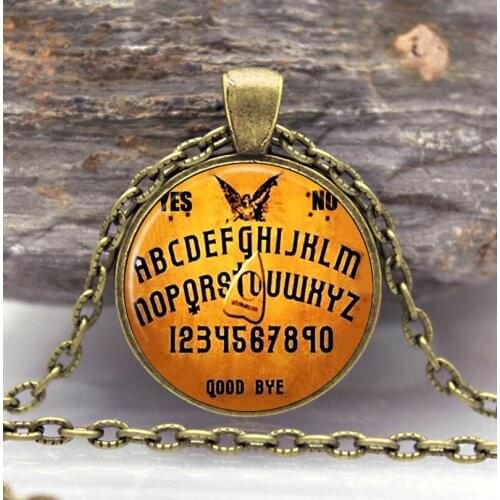 Ouija Board necklace pendant Ouija Board jewelry Cothic Glass Photo Cabochon Necklace pendant Jewellery Gifts