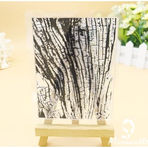 CLEAR STAMPS Tree Bark Pattern Scrapbooking Card Album Paper Craft Rubber Roller Transparent Silicon Clear Stamp AlinaCraft
