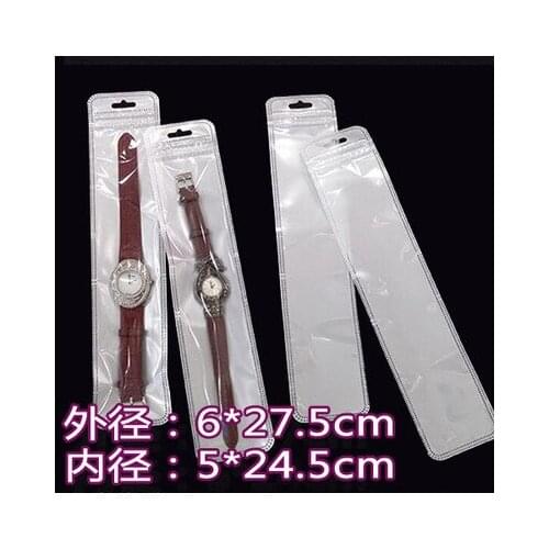 Reatil 5.5*25cm 150Pcs/Lot 2.16"x9.84" White / Clear Self Seal Zipper Plastic Packing Bags With Hang Hole Zip Lock Bags