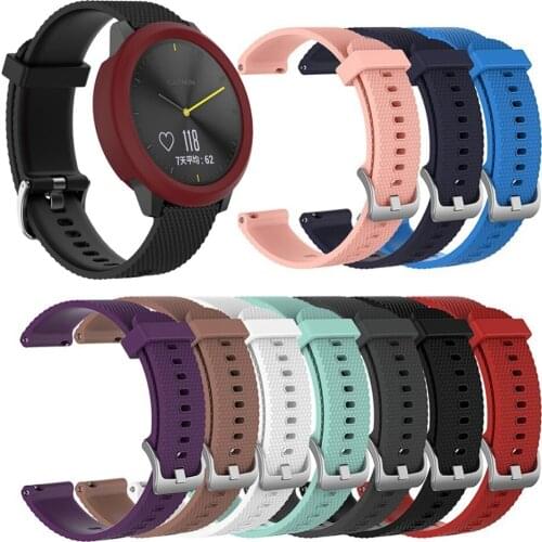 Watch band For Garmin Vivoactive 3/Vivomove HR Band Soft Silicone smart watch Accessories Sport Breathable Strap Wristband belt