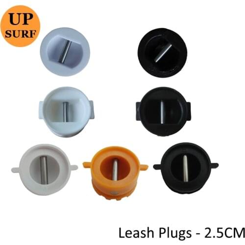 Surfboard Leash Plugs 2.5cm Orange, Black, White Surf Leash Foot Box