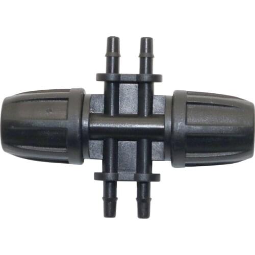 Lock Nut 8/11mm to 3/5mm Hose splitters 6-way Spray ball connector For Automatic watering system water connector 5 Pcs