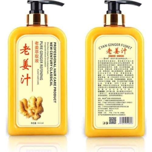 1pcs 500ML Anti Hair Loss Products Ginger Shampoo Deep Nourish hair Roots Repair Damage Hair growth Liquid Essence