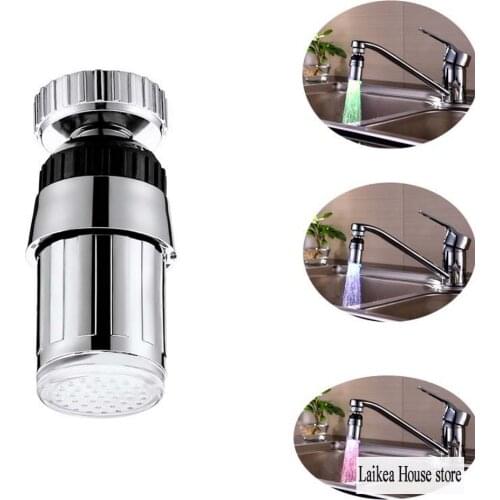 LED Bubbler Faucet 1PCS Colorful Sprayer Filter Diffuser Kitchen Water Saving Nozzle Faucet Connector Household Accessories