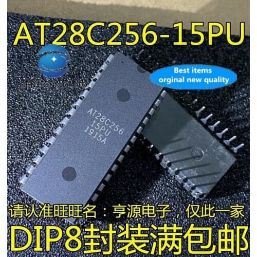 5PCS AT28C256-15PU AT28C256 DIP-28 microcontroller chip memory in stock 100% new and original