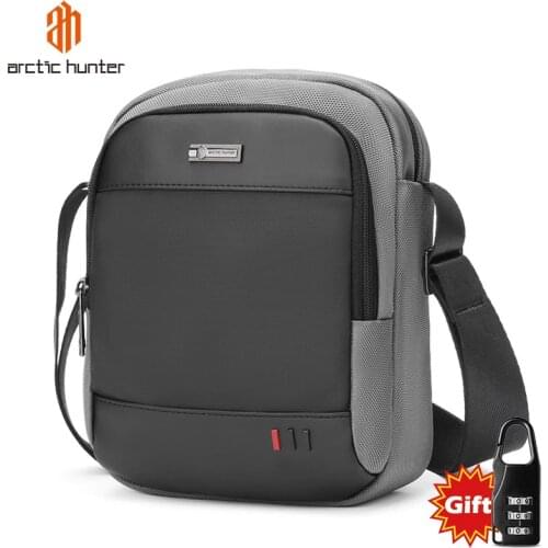 ARCTIC HUNTER Waterproof Casual Bussiness Crossbody Bags Shoulder Bags Mini Short Trip Bags Mens Sling Bag Messenger Bag Bolsa