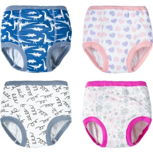 Infants Reusable Diapers Cotton Baby Training Pants Panties Washable Cloth Nappies Children Underwear Nappy for Boy and Girl