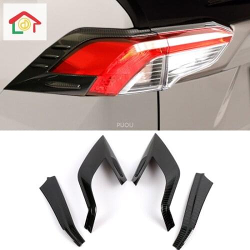 For Toyota Rav 4 2019 2020 XA50 Car Styling Rear Light Lamp Decoration Cover Trim Frame Sticker Exterior Accessories