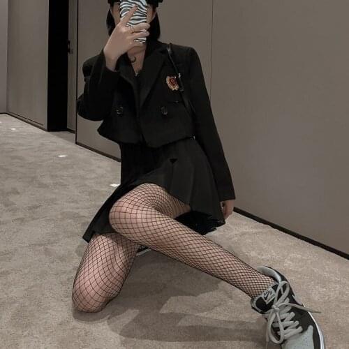 Summer Fishnet Stockings Body Stockings Stockings Sexy Hollow Mesh Socks Female Ripped Fishnet Stockings Pantyhose Women