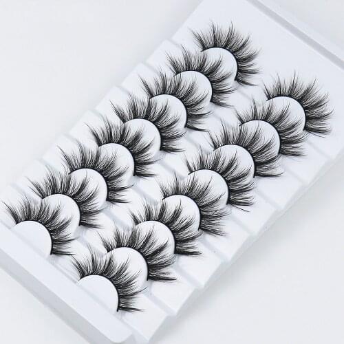 3D Mink Lashes 8 Pairs Dramatic Lashes Mink High-Quality Handmade Natural Long False Eyelashes Bundle Makeup Eyelash Extension