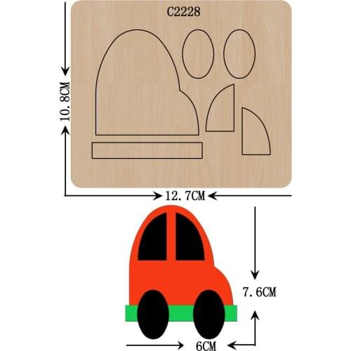 New car Wooden die Scrapbooking C2228 Cutting Dies