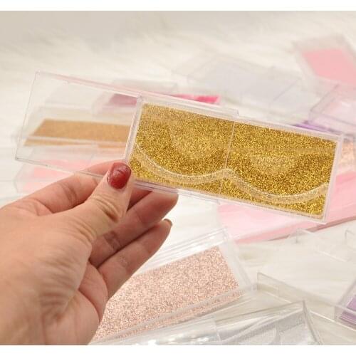 Wholesale eyelash packaging box lash boxes packaging custom logo faux cils mink lash plastic clear case tray holder bulk vendors