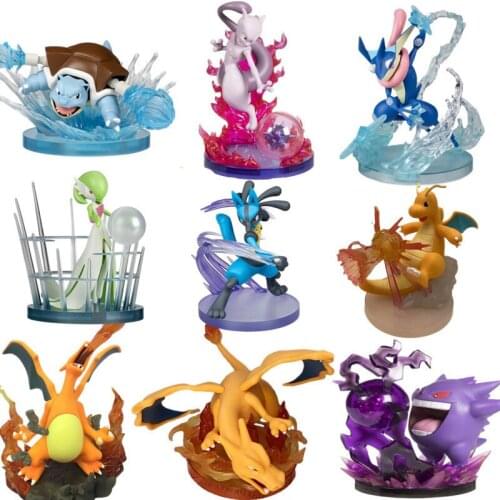 Pokemon Character Charmander Bulbasaur Mewtwo Movable Character Pokemon Pikachu Model Collection Decorative Toy Children’S Gifts