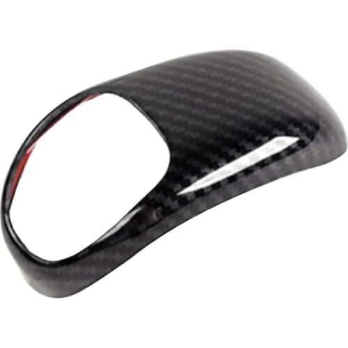 For Jeep Grand Cherokee 2014-2015 Carbon Fiber Gear Shift Knob Shifter Lever Cover Trim Decoration