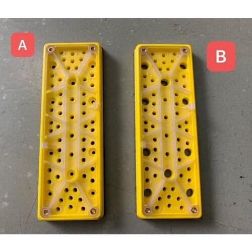 70x198mm Sanding Pad Multiple Hole Backing Pad 70*198mm Hook and Loop Backup Pad Back-Up Plate