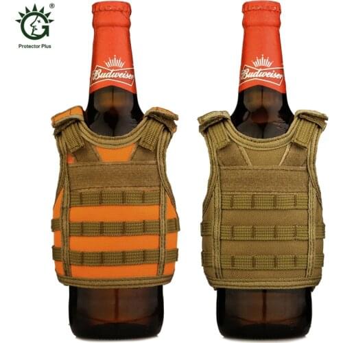 Tactical Vest Layer Military Beer Bottle Bag Mini Molle Outdoor Army Fans Riding Travel Camping Tactical Accessory Kettle Bags