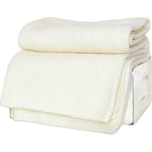 Ivory color Newborn knitted blanket Baby swaddle blanket backdrop Newborn Photography Posing fabric