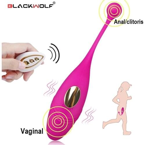 BLACKWOLF Panties Wireless Remote Control Vibrator Vibrating Egg Wearable Dildo Vibrator G Spot Clitoris Adult Sex toy for Women